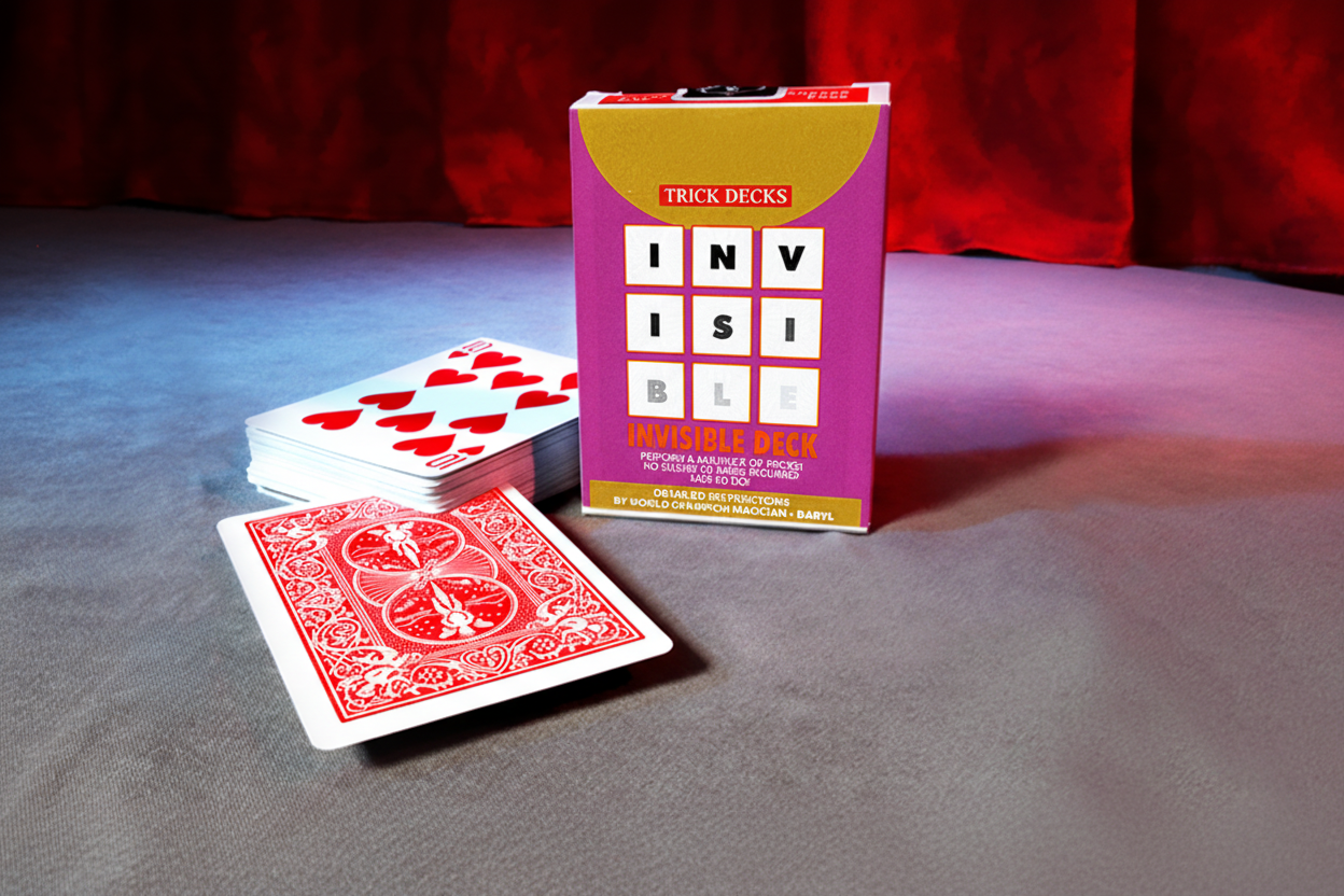 Invisible Deck Bicycle (Red)