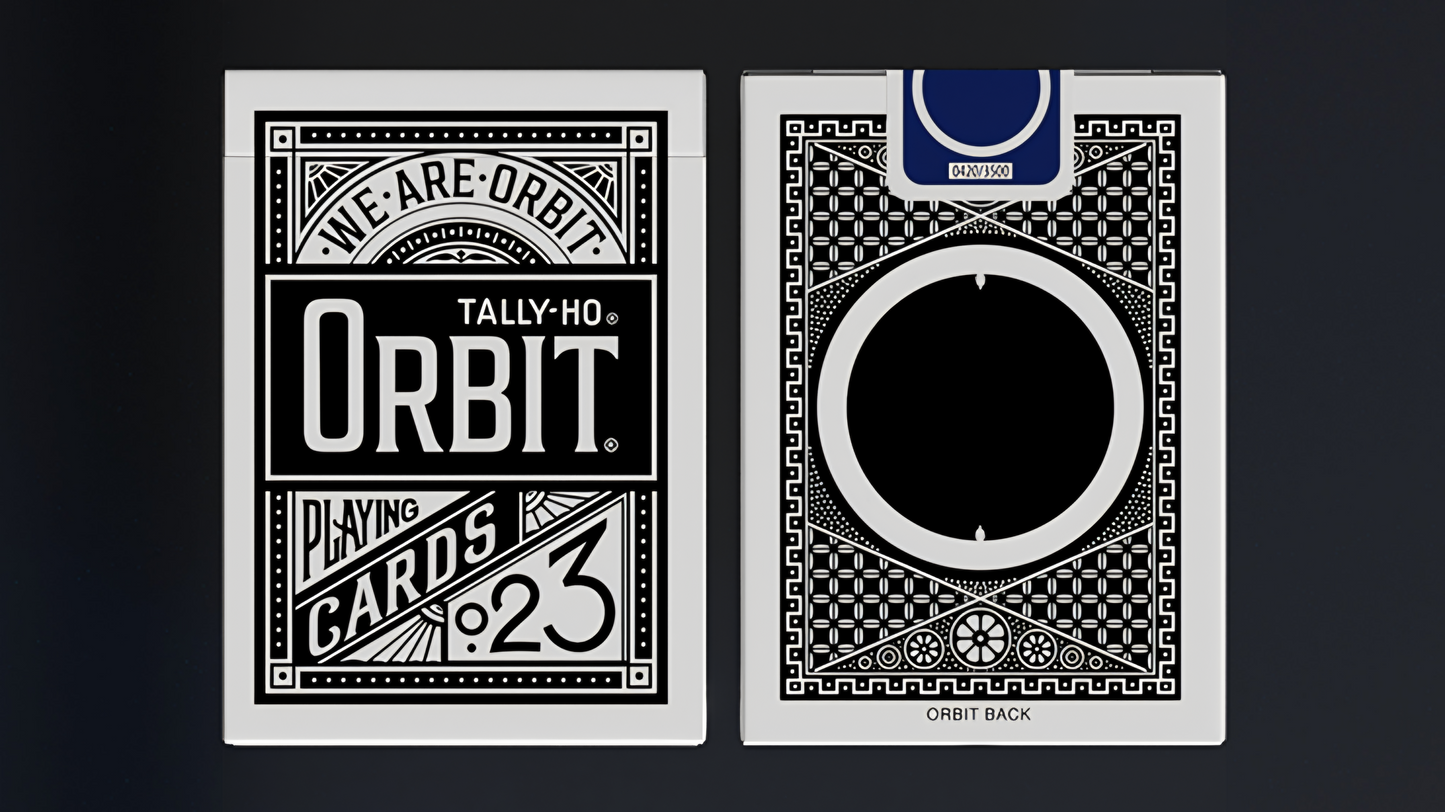 Orbit Tally Ho Circle Back (Black) Playing Cards - CAMBIGG