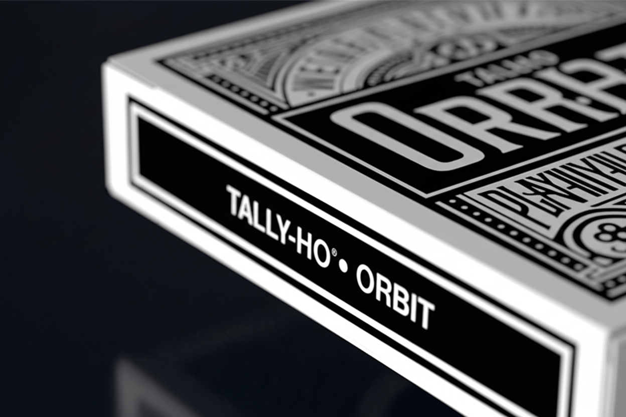 Orbit Tally Ho Circle Back (Black) Playing Cards - CAMBIGG