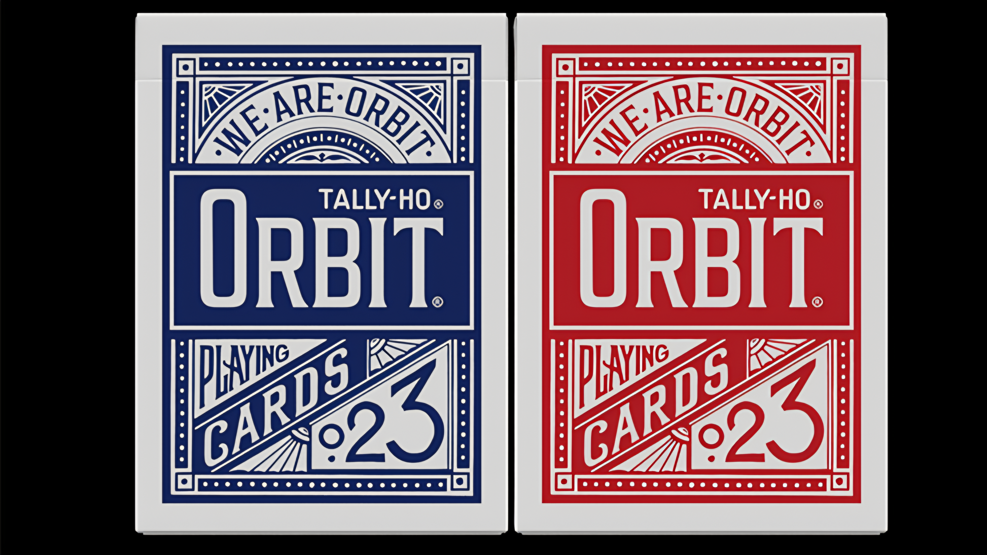 Orbit Tally Ho Circle Back (Red) Playing Cards - CAMBIGG