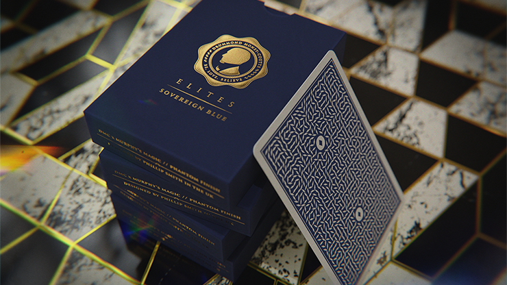 DMC ELITES: V4 Sovereign Blue Playing Cards - CAMBIGG