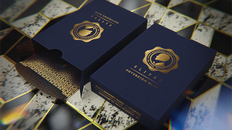 DMC ELITES: V4 Sovereign Blue Playing Cards - CAMBIGG